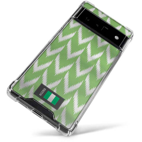 Nigeria Soccer Flag Google Pixel 6 Clear Case